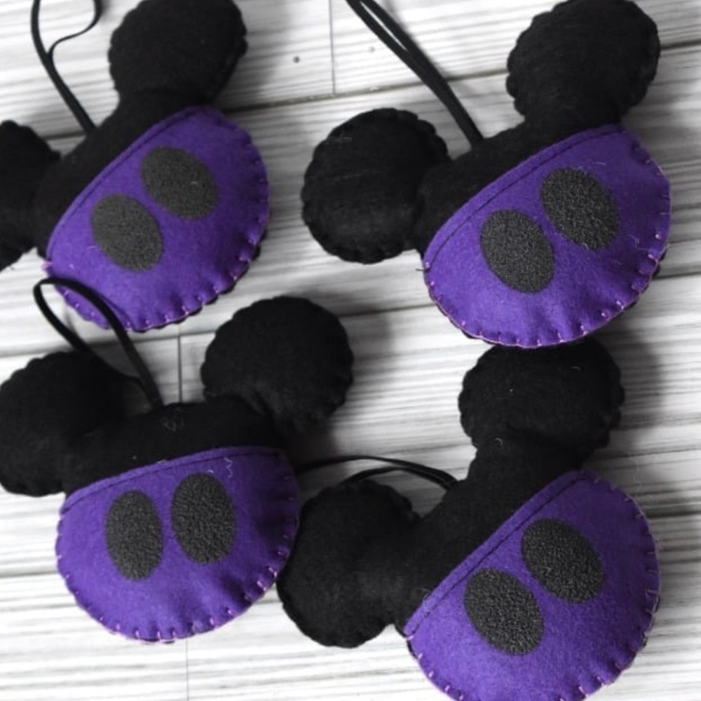 Halloween. Mickey Mouse felt ornaments / home decor